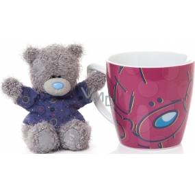 Me to You Mug with teddy bear in purple T-shirt 10 cm