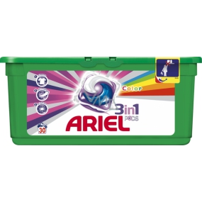 Ariel 3in1 Color gel capsules for colored laundry protect and enliven the colors of 30 pieces 897g
