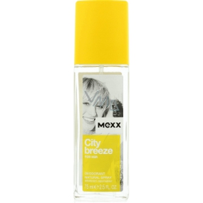 Mexx City Breeze for Her perfumed deodorant glass 75 ml