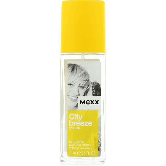 Mexx City Breeze for Her perfumed deodorant glass 75 ml