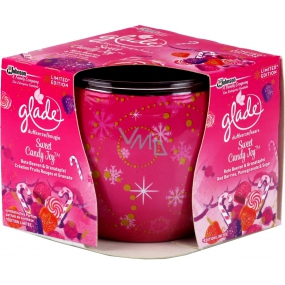Glade Sweet Candy Joy scented candle in glass burning time up to 30 hours 120 g