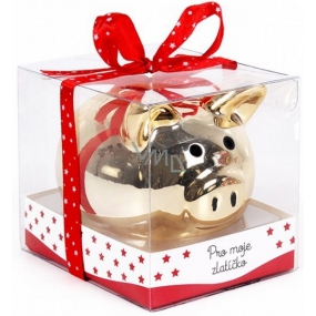 Albi Moneybox Piglet Gold For my sweetheart 6 cm