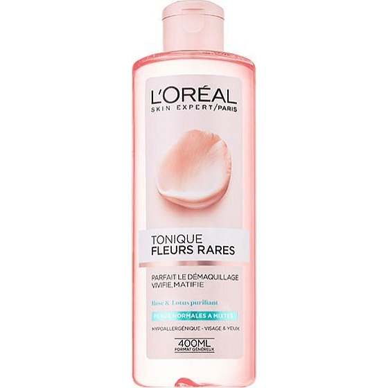 Loreal Paris Fleurs Rares Tonique Fraicheur lotion with extracts of rare flowers for normal to dry skin 400 ml
