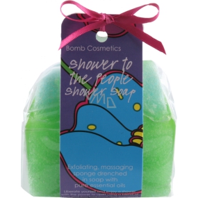 Bomb Cosmetics Lime and kiwi - Shower to the People Shower massage soap 140 g