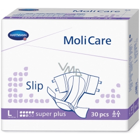 MoliCare Slip Super Plus L 120-150 cm 8 drops adhesive diaper panties for severe incontinence 30 pieces