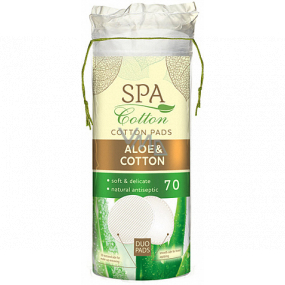 Spa Cotton Aloe Vera Cosmetic Make Up Removal Pads 190 g 70 pieces