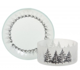 Yankee Candle Winter Trees - small trees shade small + small plate for a small candle Classic 7 x 9 cm (shade) 12 x 12 cm