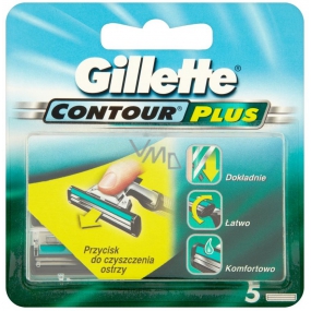 Gillette Contour Plus spare head for men 5 pieces