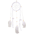 Dream catcher with feathers white 45 cm