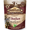 Carnilove Dog Pouch Paté Game with strawberry leaves in a cellless pouch for adult dogs 300 g