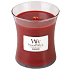 WoodWick Redwood - Sandalwood scented candle with wooden wick and glass lid medium 275 g