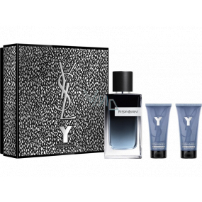 Yves Saint Laurent Y Eau de Parfum perfumed water for men 100 ml + shower gel 50 ml + aftershave 50 ml, gift set