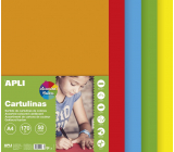 Apli Colored Papers A4 Assorted Bright Colors 170 g 50 Sheets