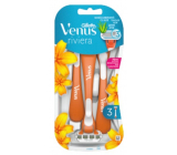 Gillette Venus Riviera disposable razor 3 blades, 3 pieces for women