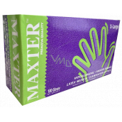 Maxter Hygienic disposable latex hypoallergenic powdered gloves, size XL, box 100 pieces