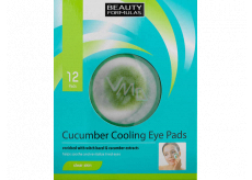 Beauty Formulas Moisturizing eyelid pads with cucumber 12 pieces