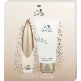 Naomi Campbell Naomi Campbell eau de toilette for women 15 ml + body lotion 50 ml, gift set for women