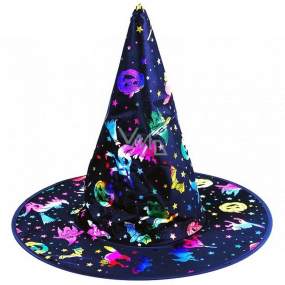 Rappa Halloween Witch hat with color pictures for adults 34 cm