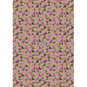 Ditipo Gift wrapping paper 70 x 100 cm Coloured triangles 2 sheets