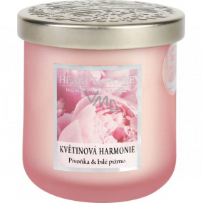 Heart & Home Floral Harmony Soy scented candle medium burning up to 30 hours 115 g
