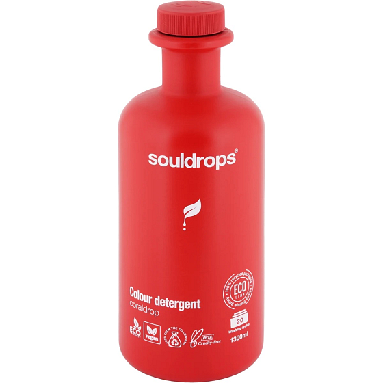 Souldrops Colour Detergent Coraldrop washing gel for coloured clothes with the scent of spring flowers 20 doses 1.3 l