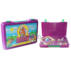 Filly Fairy Collectable case with 3 horses, recommended age 3+