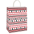 Ditipo Gift paper bag 22 x 10 x 29 cm Christmas red and black trees