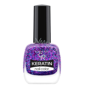 Golden Rose Keratin Nail Color Glitter Nail Lacquer 414 10,5 ml