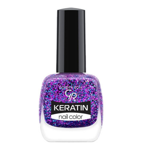 Golden Rose Keratin Nail Color Glitter Nail Lacquer 414 10,5 ml