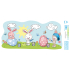 Arch Easter sticker, adhesive-free window film Bunnies painting 35 x 16 cm
