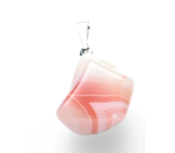 Agate pink Botswana Troml pendant natural stone, 2,2 - 3 cm, 1 piece