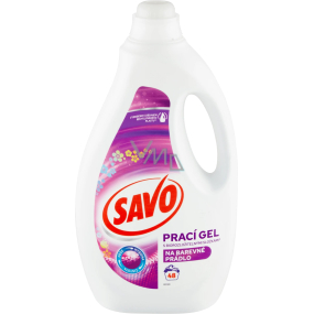 Savo Washing gel with biodegradable ingredients for coloured laundry 48 doses 2.4 l