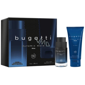 Bugatti Dynamic Move Blue eau de toilette 100 ml + shower gel 200 ml, gift set for men