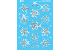 Arch Christmas sticker, window film without adhesive Bigger snowflakes 35 x 25 cm