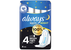 Always Classic Maxi Night sanitary napkins with wings 6 pcs