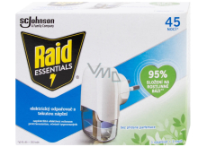 Raid Essentials electric vaporizer with liquid refill against mosquitoes 45 nights 27 ml