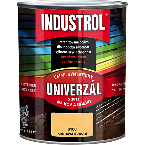 Industrol S2013 universal gloss top coat for metal and wood, 6100 medium cream, 750 ml