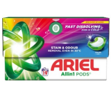 Ariel All in 1 Pods Color gelové kapsle na praní na barevné prádlo 19 kusů