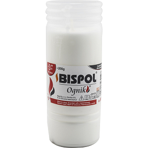 Bispol Cemetery Candle Ognik Paraffin, Burns 3 Days