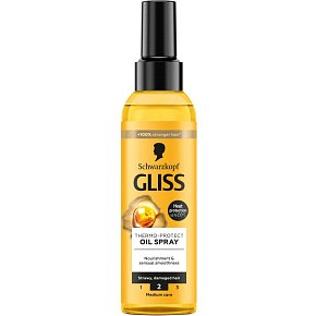 Gliss thermal protection oil spray for hair 150ml
