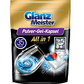 Glanz Meister Allin1 Ultimate dishwasher tablets, 35 pcs