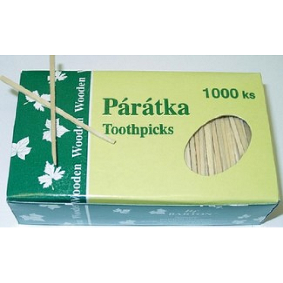 Clanax Wooden toothpicks flat 1000 pieces