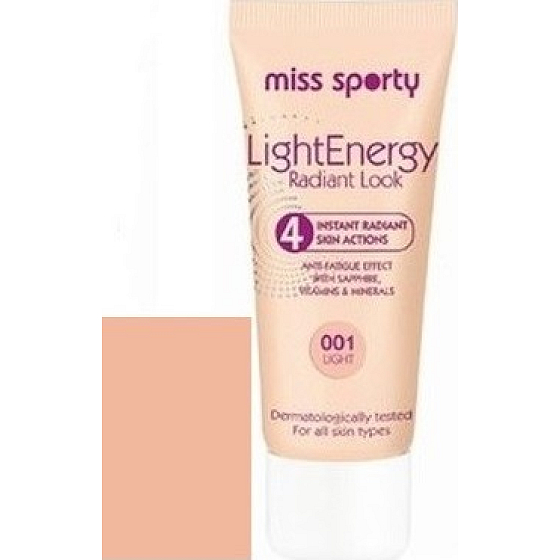 Miss Sports Light Energy makeup that glows 002 for normal and dry skin
