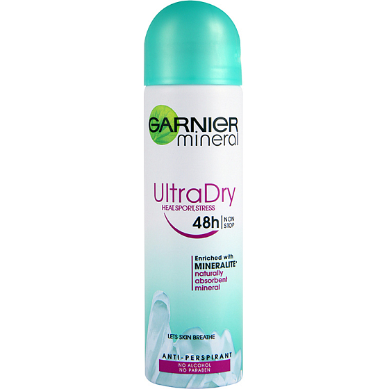Garnier Mineral Ultra Dry Extracare Heat Sport Stress Deodorant Spray for Women 150 ml