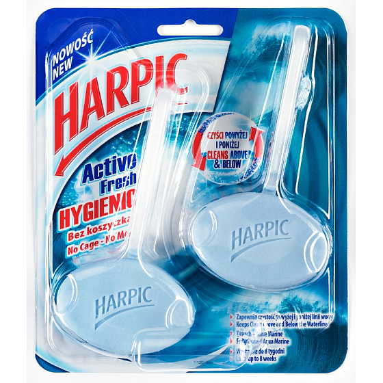 Harpic The freshness of the ocean Toilet block hygienic curtain 2 x 40 g