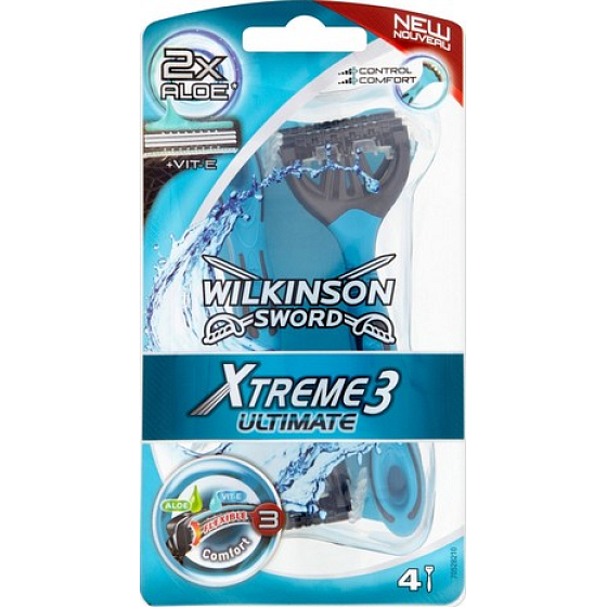 Wilkinson Xtreme Ultimate 3 razor for men 4 pieces