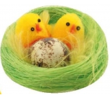 Plush chicks in a green nest 6 cm 1 piece