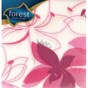 Forest Paper napkins 1 ply 30 x 30 cm 45 pieces Pink flower