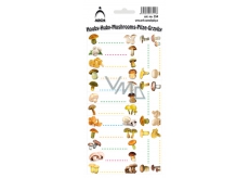 Arch Stickers for canning Mushrooms 354 18 labels