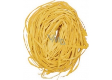 Raffia yellow colored bast for decoration 30 g